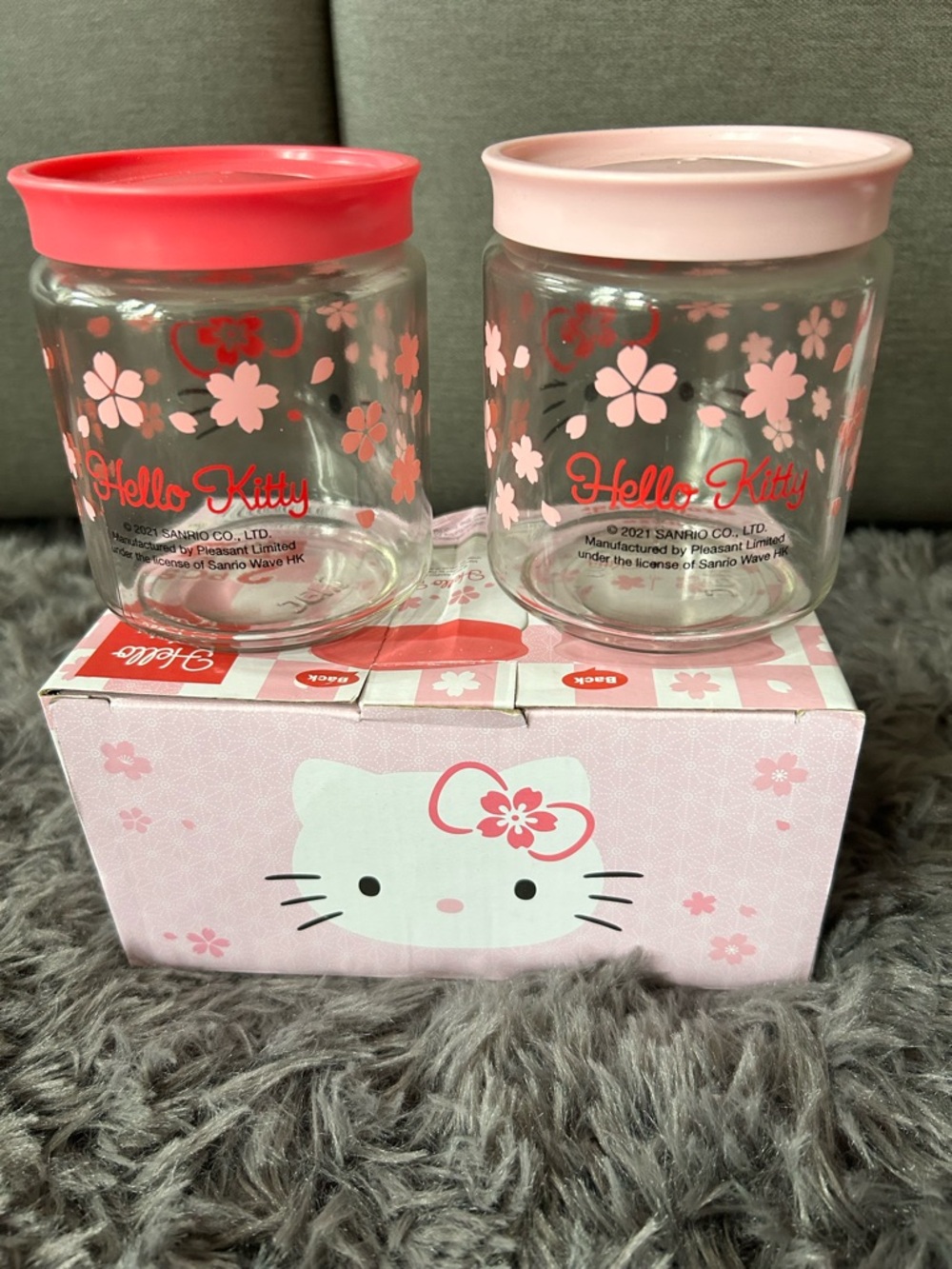 Hello Kitty Glass Storage Jar Set - Picture 4 of 7